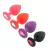 Plug Anal PEQUENO de Silicone 7cm com Pedra 7202