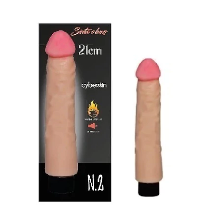 Prótese Peniana c\ Vibrador 21X4cm em Cyber Skin YSZE-470 - comprar online