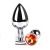 Plug Anal PEQUENO de Metal 7cm com Pedra PL007P - comprar online