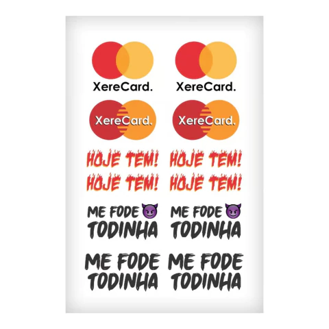 Tatuagem Provisória c/12 adesivos TAT01