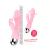 Vibrador Rabbit Ponto G 30 Vibrações recarregável USB ROSA PG172