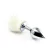 Plug de Metal Pom Pom Branco PL012P