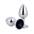 Plug Anal GRANDE de Metal 9,5cm com Pedra PL007G - loja online