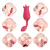 Vibrador Flor Dupla c/ língua 10 Vel USB VB189 na internet