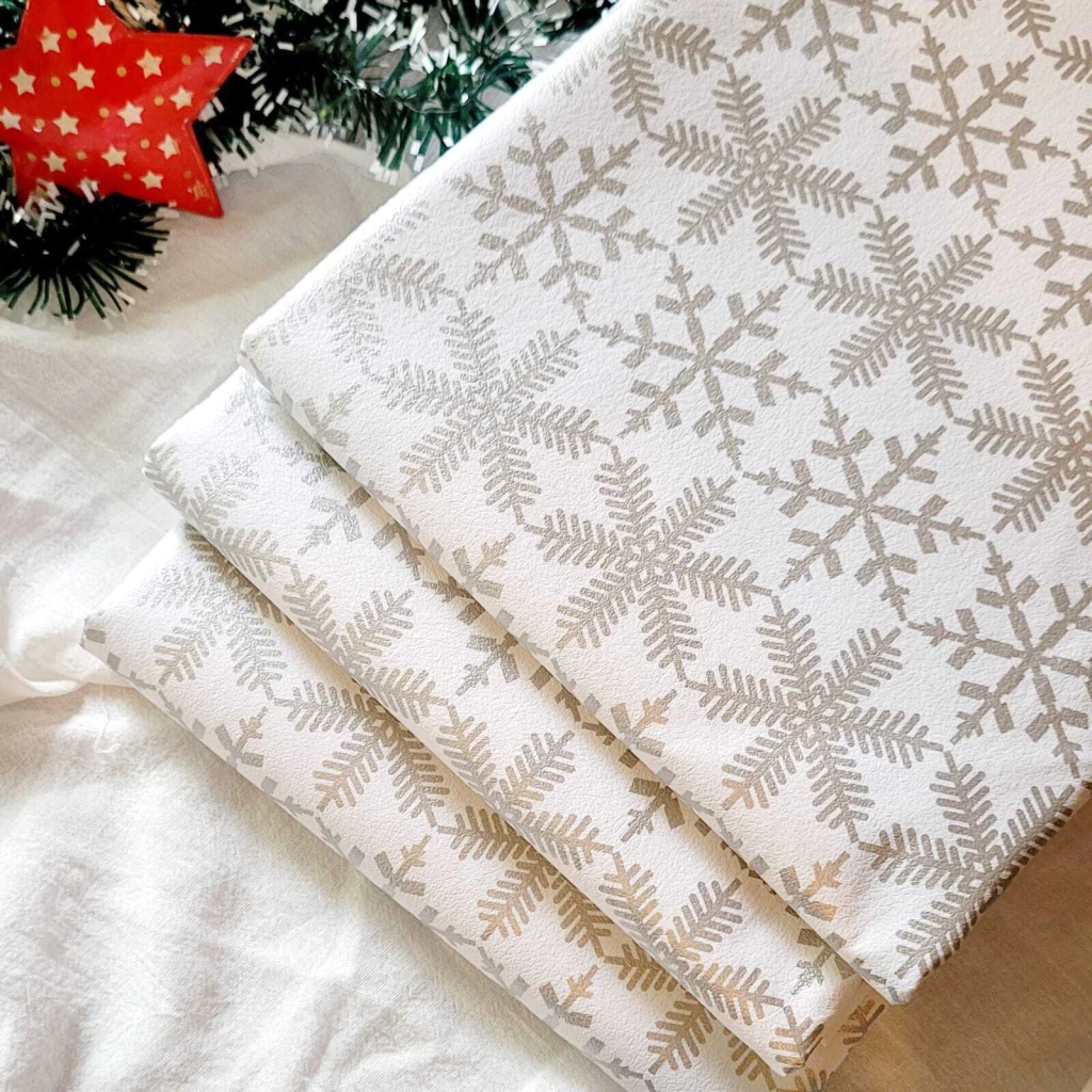 Mantel cuerina Navidad - Fozen Plateado