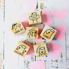 Sello 3x3 cm