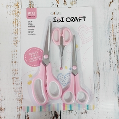 TIJERAs IBICRAFT SET x 3 Rosas