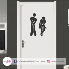 Vinilos "Puerta baño2"