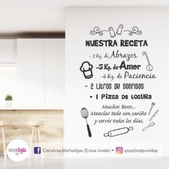 Vinilo "Nuestra Receta"