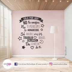 Vinilo decorativo con frases