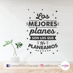 Vinilo "Los mejores planes"