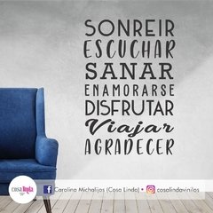 Vinilo "Sonreir, escuchar"