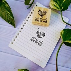 Sello Artesanal Hecho con amor - Crochet