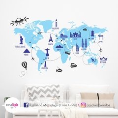 Vinilo "Mapa viajero"
