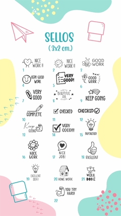 Catálogos Sellos de Corrección Ingles