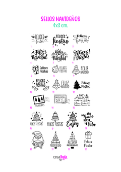 Sello Navidad 3x4 a elección - comprar online