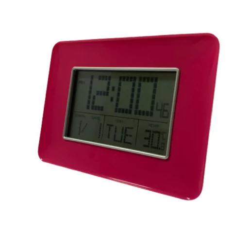 Relógio Digital Rosa Alarme