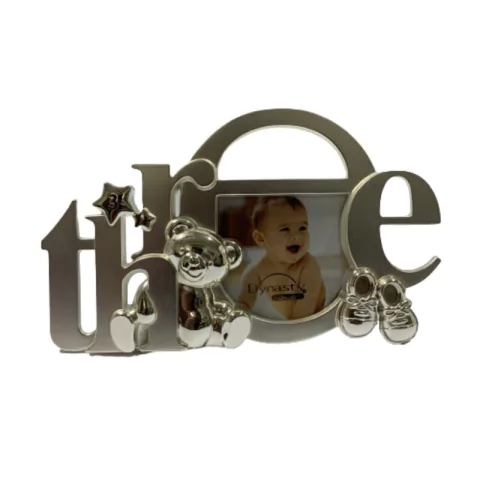 Porta Retrato Metal Bebê 3 Meses - Dynasty
