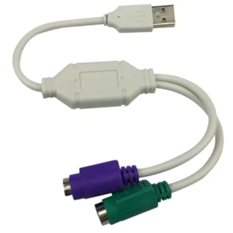 Cabo Conversor USB AM P/ 2 PS2