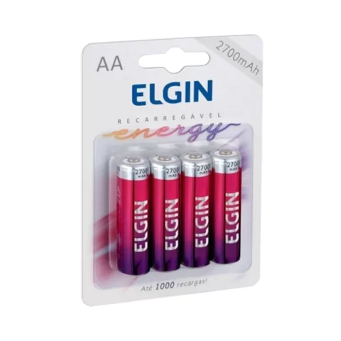 Pilha Recarregável AA 2500mah - Elgin