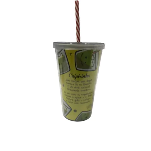 Copo Acrílico C/ Canudo Caipirinha (avaria)