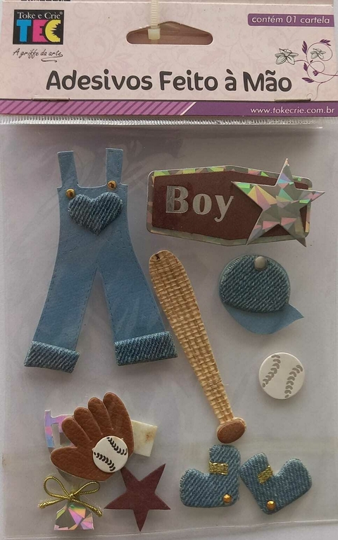 ADESIVOS FEITO A MAO BEISEBALL BOY (CARTELA COM 10 ADESIVOS) - comprar online
