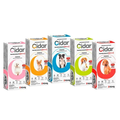 Cidar comprimido perro