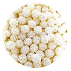Pérola Craquelada 10mm 100g (250un) Escolha Cor - Confraria das Artes