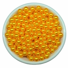 Atacado: Pérola 6mm ABS Inteira c/ Furo 100g (aprox.1000un) - comprar online