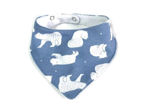 Babero Bandana Ositos celeste