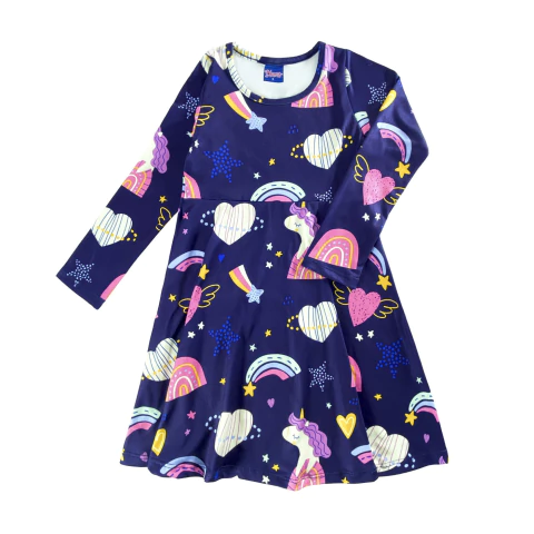 Vestido Manuela Azul - comprar online