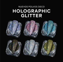 POLVO HOLOGRAPHIC GLITTER PINK MASK