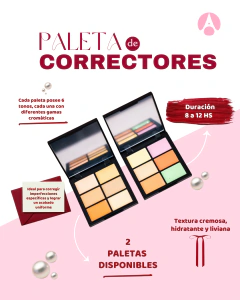 PALETA DE CORRECTOR CONCEALER PARIS NIGHT 9 GR