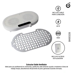 EXTRACTOR DOBLE VENTILADOR CHERIMOYA 48W BH003226 - comprar online