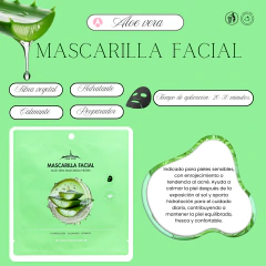 MASCARILLA NEGRA FACIAL DE ALOE VERA PARIS NIGHT PN62103 - comprar online
