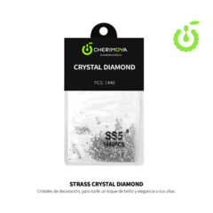 STRASS CRYSTAL DIAMOND SS PLATEADO CHATO CHERIMOYA 11095 - LAS COCOAS 