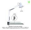 LAMPARA ARTICULADA BLANCA COLDROSE (CR000059)