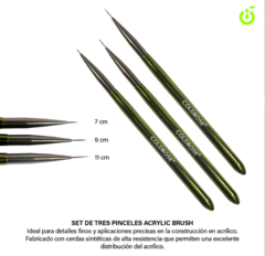 PINCEL LINER x 3 UN COLDROSE CR000067 - comprar online