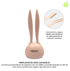 PERFILADOR DE CEJAS CON BASE x 2 UN BM00002