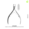 ALICATE CORTA CUTICULAS PLATEADO CHERIMOYA 5MM BH005224
