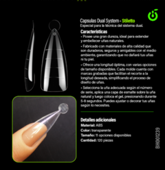 CAPSULAS DUAL SYSTEM STILETTO CHERIMOYA 120 UNID BH001239 en internet