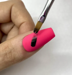 PINCEL GEL BRUSH OVAL 02 PINK MASK - LAS COCOAS 