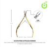 ALICATE CORTA CUTICULA DORADO 7 MM CHERIMOYA BH003109 - comprar online