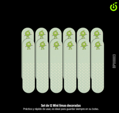 SET DE MINI LIMAS DECORADAS 100/180 x 12 UNIDADES CHERIMOYA BP00003