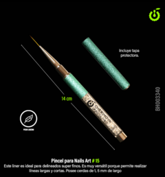 PINCEL LINER FINO CHERIMOYA 15 MM - comprar online