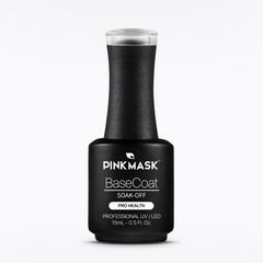 BASE COAT RUBBER CLEAR COD 008 PINK MASK 15 ML