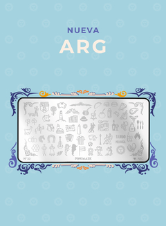 PLACA STAMPING ARGENTINA #53 PINK MASK