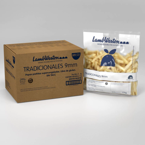 10 CAJAS - PAPA TRADICIONAL 9MM X2.5KG LAMBWESTON