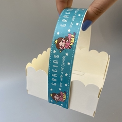 Mini Pack x 6 u CUMPLE (Aqua) CANASTITAS (10x10x5 cm) SIN tapa en internet