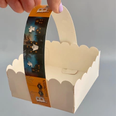 Pack x 6 u HALLOWEEN 01 (12x12x5 cm) SIN TAPA - HALLOWEEN